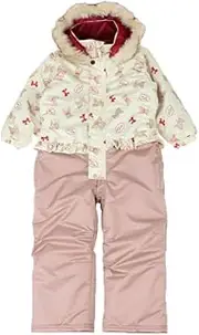 Moujonjon(ムージョンジョン) Moojon BR 100 Snow Combi, Oxbear Pattern, Straight Combi, For Girls, Braun, 100
