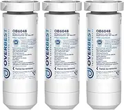 [Overbest] OB6048-3 XWF Water Filter, Replacement for GE XWF (WR17X30702), Applicable to models starting with GDE25, GFE26, GNE25, GNE27, GYE18 (3 Pack)