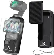 K&F Concept Silicone Cover for DJI Osmo Pocket 3, Protective Case + Lens & Screen Protector Kit, Scratch-Resistant Sleeve Skin Cover, Gimbal Action Camera Accessories