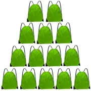 Drawstring Bags Bulk 14 Pcs Drawstring Backpack Bulk Cinch Bag Sackpack Green