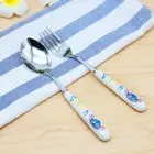 304 Stainless Kawaii Stitch Cutlery Set Cartoon Spoon Fork Chopsticks Tableware