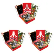 3PK Aquarius Atari Playing Cards Poker Family Fun Game Night Party Gaming Deck
