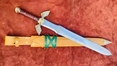 Hand Forged High Carbon Steel Replica Sharp Blade Battle Ready Viking Sword