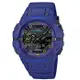 【CASIO 卡西歐】G-SHOCK 藍牙連線 科幻宇宙雙顯腕錶 藍 GA-B001CBR-2A_46mm