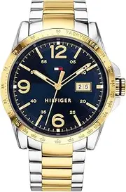 [Tommy Hilfiger] Men's Ken 1791453 Quartz Watch, Navy, 46.1 mm Case Diameter