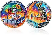 CHURYUML Burning Bright Rising Higher Dumpster Fire Coin - Strongest Steel Forged Dumpster Fire Gifts, Inspirational Novelty Medallion Funny Office Going Away Gifts for Coworker Humorous Office Decor