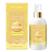 Vanilla Cream Puff Body Hair Milk Mist Long Lasting Natural Fragrance Body Mist for Women Girls