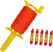 DIY Gardening Tool with Nylon String and Ergonomic Handle for Precision Work, Orange