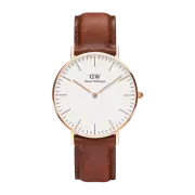 Daniel Wellington Classic 40 St Mawes Rose Gold & White Watch