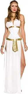 AGCOAH Greek Goddess Costume Women White Dress Headband and Accessories Halloween Costumes Cosplay