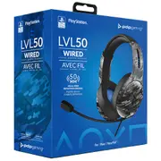 PDP LVL50 Wired Stereo Gaming Headset for PS4/PS5 (Black Camo)