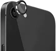 Alloy Camera Lens Protector Tempered Glass For iPhone 16E 2025 Metal Ring Original Color Perfect Match Back Lens Cover Protective -2 Pcs/Silver