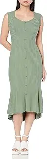 [SNIDEL] SWNO234014 Women's Front Button Sleeveless Knit Dress