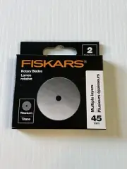 New Fiskars Titanium Replacement Rotary Blades 45mm 2/Pkg