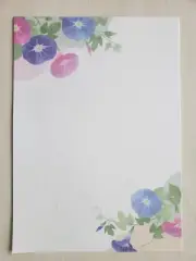 LETTER WRITING SET, letter paper w/ envelopes, Flower Japanese stationery