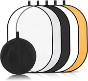 KICHOUSE Light Reflector for Photography 5-in-1 Multi-Function Accessory Large Soft Panel for Outdoor