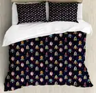 Spaceship Duvet Cover Set Twin Queen King Sizes with Pillow Shams Bedding Decor
