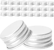HAMPPLIES 50Pcs Reusable Aluminum Screw Caps for Canning Jars and Milk Bottles Leak Decorative Lids for Travel and Storage Anticontamination and Durable Design for Versatile Usage