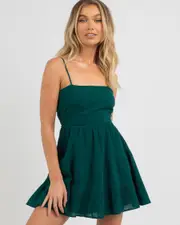 [Mooloola] Mooloola Women's Tabetha Dress in Emerald Green 0 Emerald Green