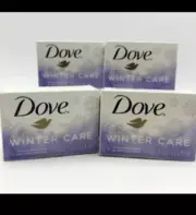 Lot of 8 Dove Winter Care Beauty Bar Moisturizing Cream Bar Soap - 4oz Each