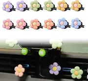 NHPY Pack of 12 Car Decoration Interior, Car Diffuser, Daisy Flower Car Air Freshener Clip Air Outlet Fan Freshener Vent Clips Car Interior Decoration Accessories Car Perfume Diffuser