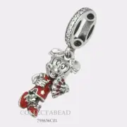 Authentic Pandora Sterling Silver Minnie Mouse Dangle Charm 798636C01