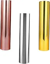 SHINEOFI Vinyl Sheets for DIY Decor 3pcs Metal Transfer Film Easy to Apply Decal Sheets for Mugs Tumblers Tiles