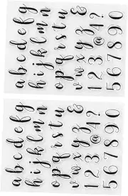 [Gogogmee] DIY Scrapbook Memory Books 2 Sets Seal Creative Stamps Alphabet Embellishments