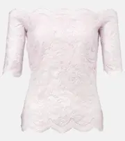 [Rabanne] Rabanne Floral lace top AU 16 pink