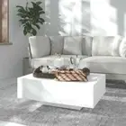 Wooden Coffee Table White Side Sofa Lounge Rectangle 85x55x31cm Wood