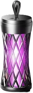 Bug Zapper Electric Mosquito Killer Lamp Home Mosquito Zapper Portable Outdoor Atmosphere Light Mosquito Repellent Efficient(Black USB Charging)