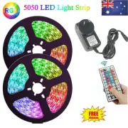 RGB LED Strip Lights 12V 44Keys IR Remote Lamp Party Wedding Garden 5/10/15/20M