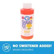 Hypothermias MANGO Flavor Syrup Snow Cone machine Concentrate UNSWEETENED