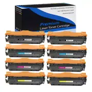 8PK CF380A BK C Y M Toner for HP 312A Color LaserJet Pro MFP M476nw M476dn M476