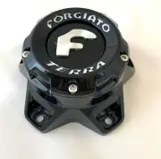 FT-C-5-127-BB-SG FORGIATO TERRA Gloss Black Wheel Center Caps FT-C-5-127-BB