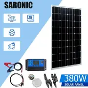 380W Solar Panels Complete Kit 12V Mono Portable Home Caravan Camping Charging