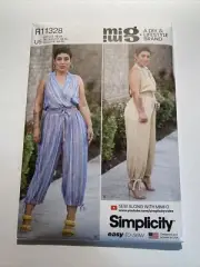 Simplicity￼ Pattern R11328 Size 16-24 Mrs. Jumpsuit￼ nn