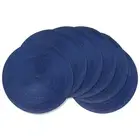 Round Braided Placemats 15 Inch Round Table Mats for Dining Tables Natural Wo...