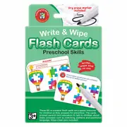 Learning Can Be Fun - W&W Flash Cards Preschool Skills w/marker