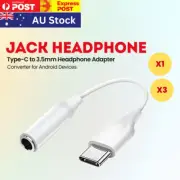 1-3X Type-C to 3.5mm Jack Headphone Audio Adapter Music Converter for Phones