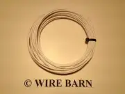 18 GAUGE GXL WHITE AUTOMOTIVE WIRE - HIGH TEMP - 25 FT PRIMARY HOOKUP WIRE USA