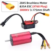 SURPASSHOBBY 2845 3800KV Brushless Motor w/35A ESC for Traxxas HSP 1/12 RC Car