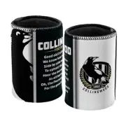 AFL Drink Stubby Cooler - Team Song - Collingwood Magpies - Can Cooler