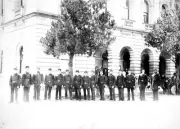 Castlemaine Fire Brigade Victoria 1880 - Members of the Castlemain- Old Photo