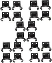 Hoement 4pcs Microphone Holder Mount Space Saving Mic Hanger Tool for Home Use Durable Design Easy Installation for Ktv and Microphones