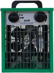 2kW Greenhouse Space Heater with Temperature Control Quiet Fan and Heater for...