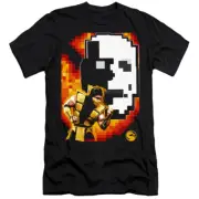 Mortal Kombat Klassic Premium Canvas T-Shirt Scorpion Black Tee