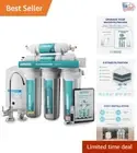5-Stage Reverse Osmosis Water Filter System - 100 GPD with Faucet & PPM Meter