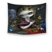 Maiden Fauna the Goddess of Animals Tapestry