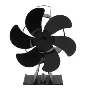 (LT422 Single-head Flower High Collar Base Bright Black 6-leaf φ165) Fireplace F